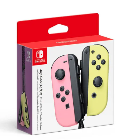 Nintendo Switch Joycon -Pastel Pink/ Pastel Yellow
